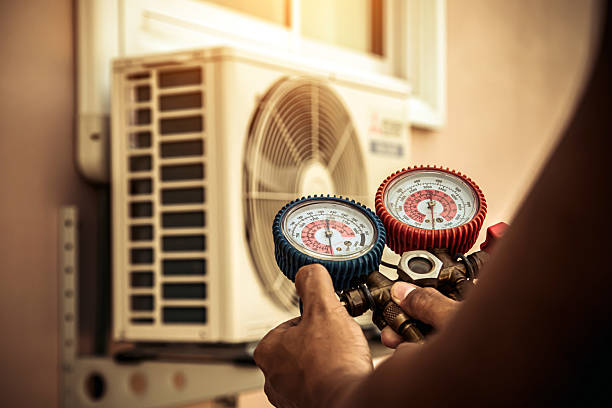 Professional Ac Installation technician working in Blodgett Mills, NY